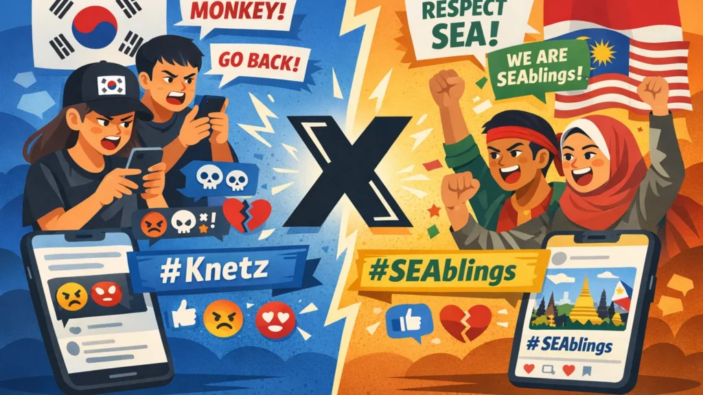 Konflik SEAblings vs Knetz viral di X usai insiden konser DAY6 di Kuala Lumpur. Simak kronologi singkat dan dampaknya di media sosial.