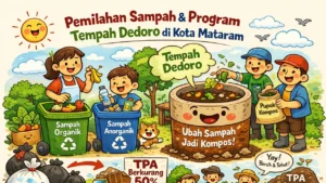 Pemilahan Sampah Rumah Tangga dan Program Tempah Dedoro, Strategi Kota Mataram Tekan Timbunan Sampah