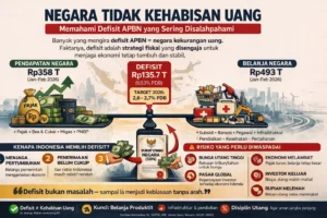 Negara Tidak Kehabisan Uang, Fakta Defisit APBN Indonesia 2026