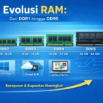 perkembangan RAM komputer dari DDR1 hingga DDR5