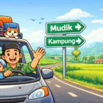 suasana lebaran di desa indonesia keluarga berkumpul